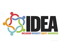 Logo for IDEA (Inclusion Diversity Equity Awareness) 