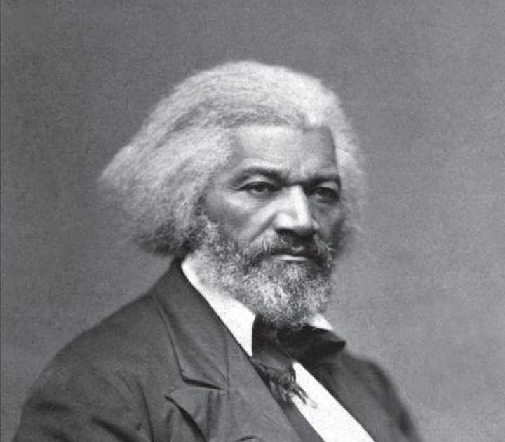 Book cover of Narrative of the Life of Frederick Douglass, showing Douglass