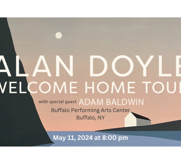 Promo poster for Alan Doyle show May 11