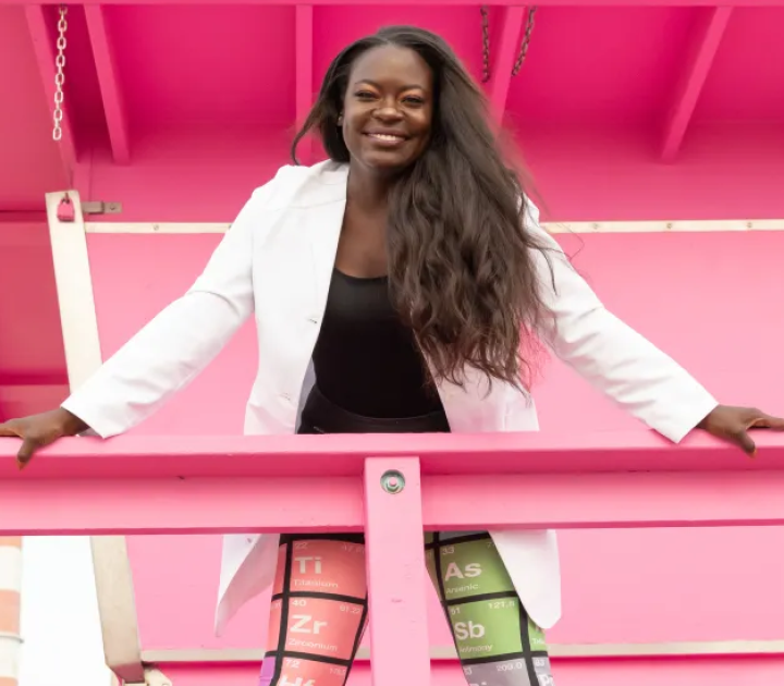 Raven Baxter, '14, '16, is known as Dr. Raven the Science Maven.