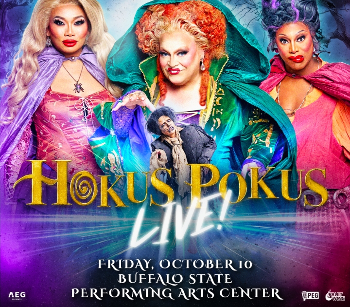 Graphic promoting Hokus Pokus Live