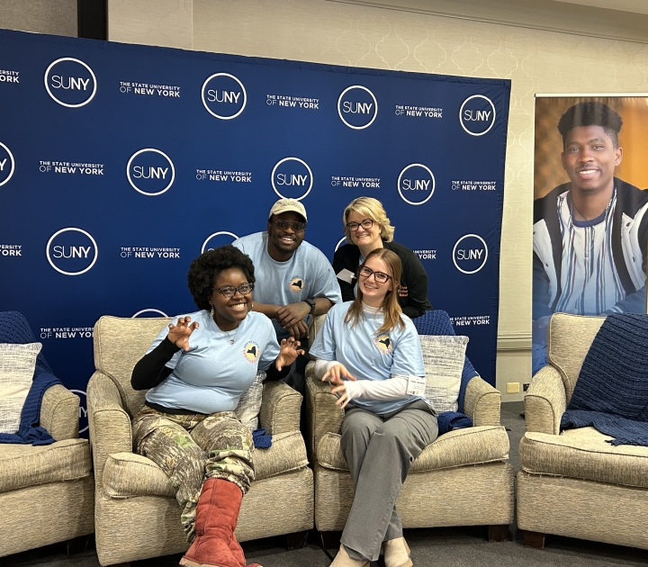 Buffalo State students with Denise Harris at SUNY ESSC Summit