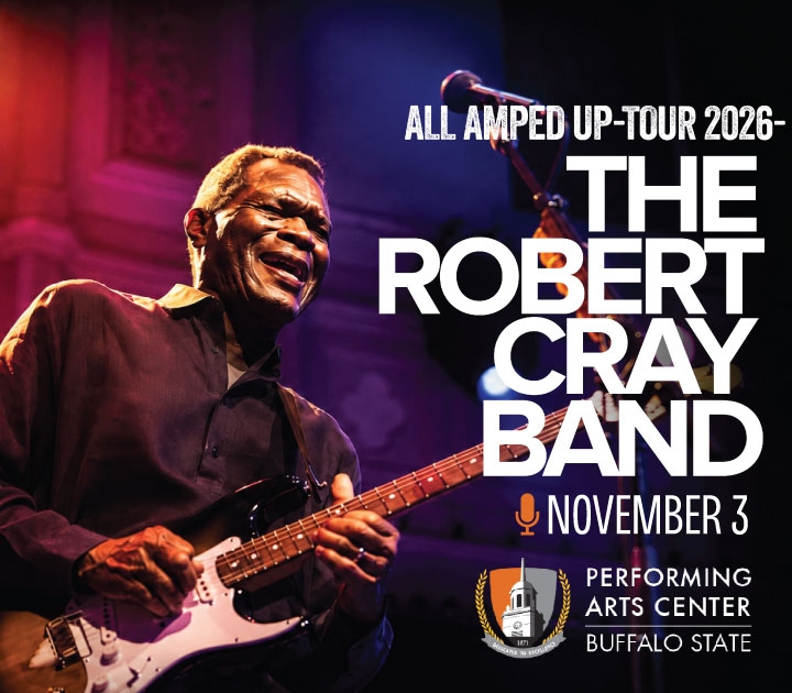 Graphic promoting the Robert Cray band