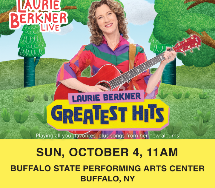 Graphic promoting Laurie Berkner Live