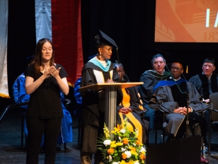 Aitina Fareed-Cooke Reminds Students ‘It’s on You Now’ at First-Year Convocation
