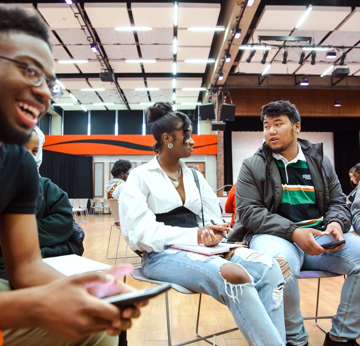 Students sitting in a group