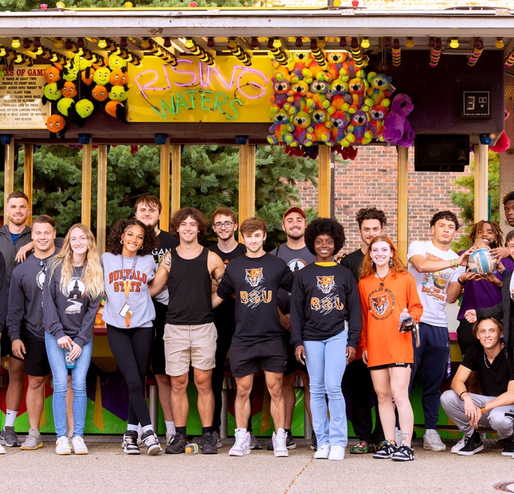 Group of students smiling