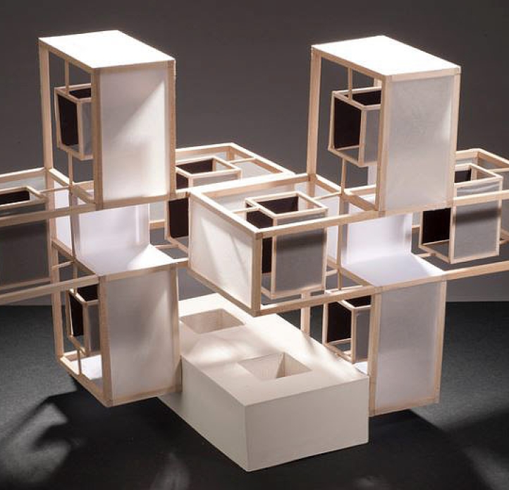 An interior design concept model