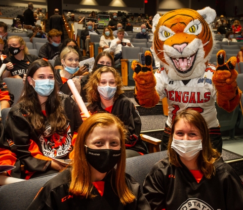 Students in the audience at Buffalo State Day celebration
