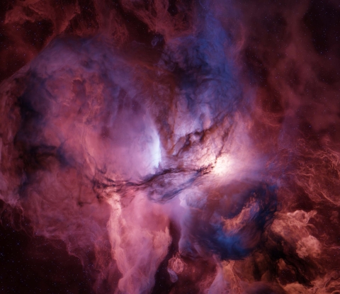 Illustration of a nebula by Brent Patterson