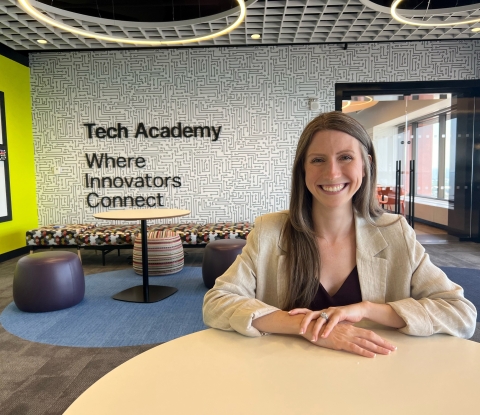 Jessica Corrigan at the Tech Academy
