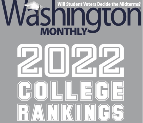 Washington Monthly college rankings 2022 logo