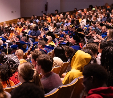 Rockwell Hall was full for Buffalo State University’s annual First-Year Convocation this fall.