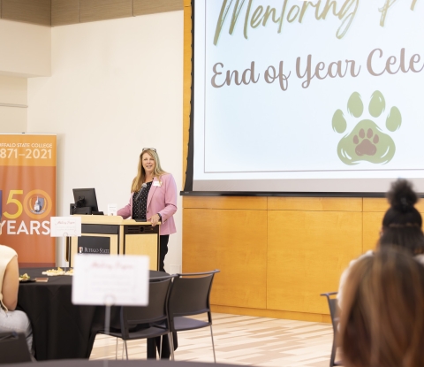 M&T representative speaks at end-of-year celebration