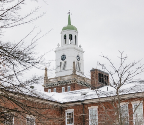 Rockwell Hall in winter