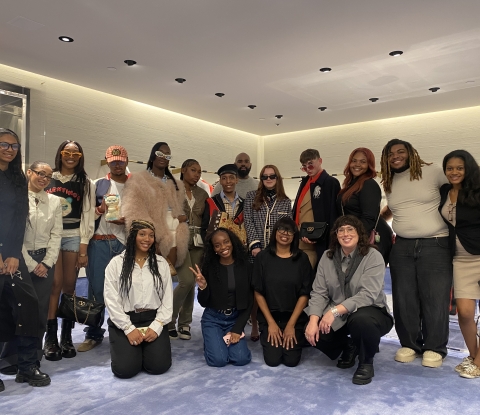 Group of students on an industry visit