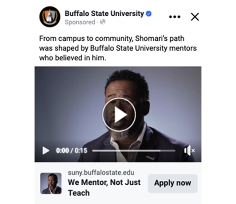 Social media ad for support systems