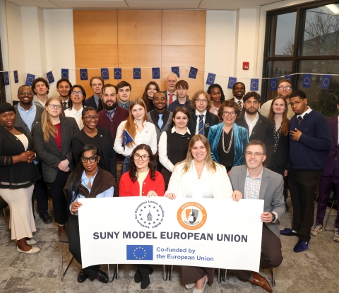 Group photo of SUNY Model EU participants