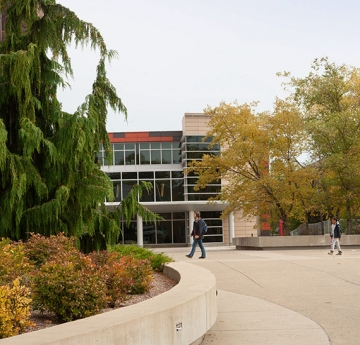 Fall panorama of campus