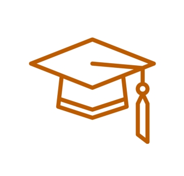 Icon-graduation cap with tassel