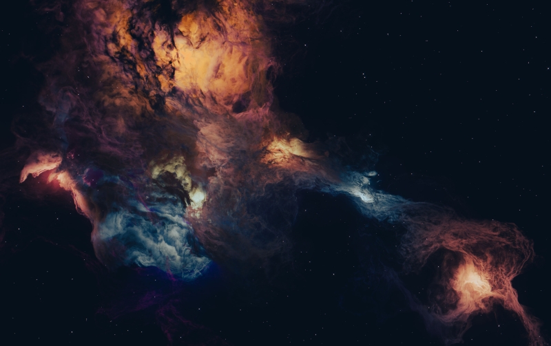 Illustration of a nebula by Brent Patterson