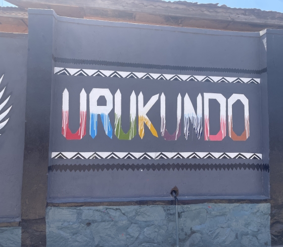 A sign that reads "Urukundo"