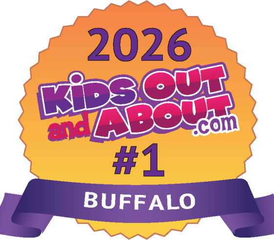A graphic promoting the Planetarium's recognition by KidsOutandAbout.Com