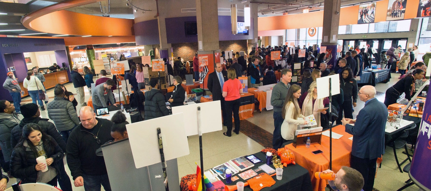 Crowd attends Open House events in Campbell Student Union 