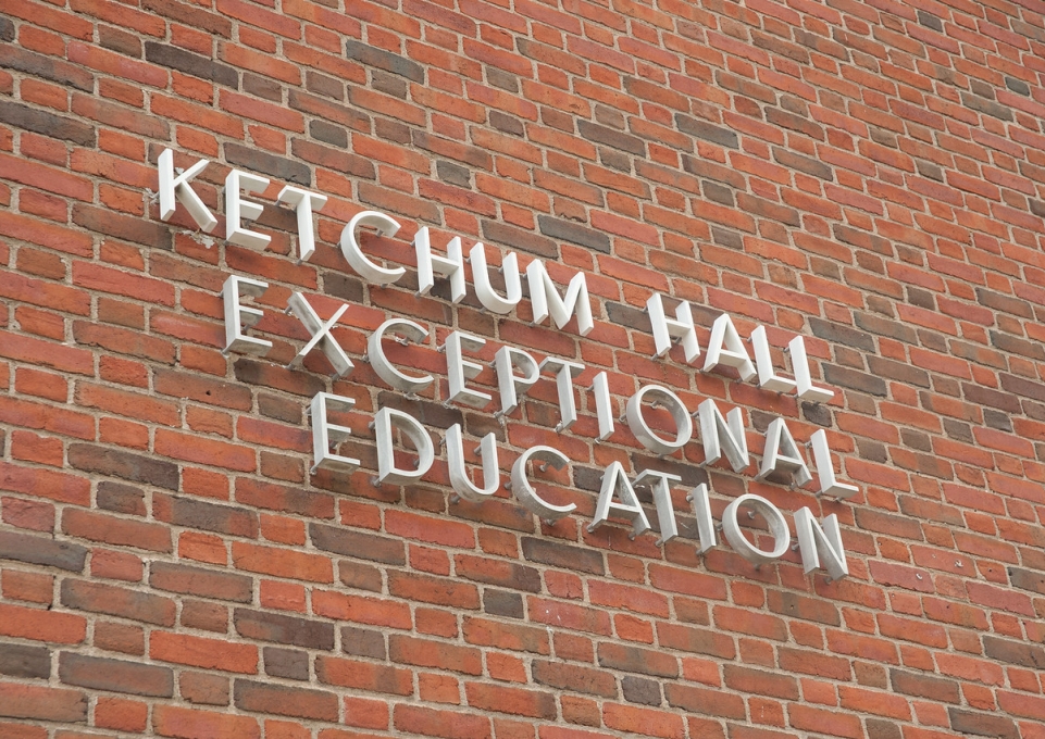 Exterior shot of Ketchum Hall, home of the Exceptional Education Department