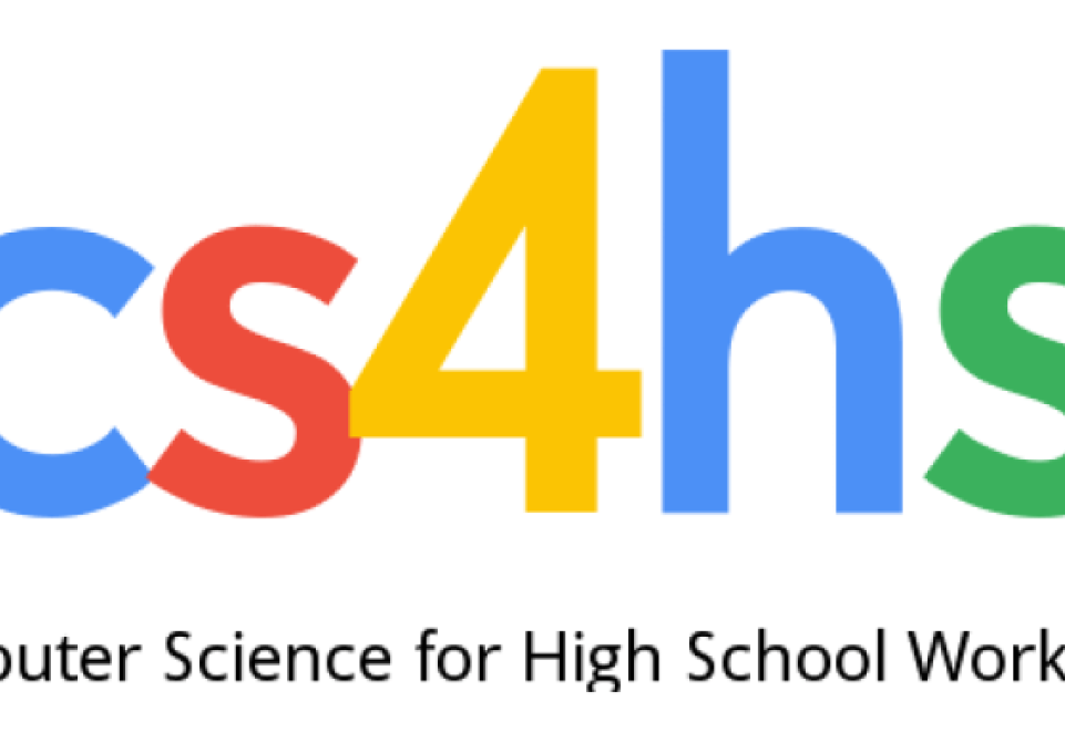 CS4HS spelled out in blue, red, green, and yellow letters