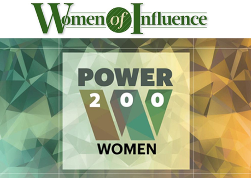Logos for the Women of Influence and Power 200 Women lists