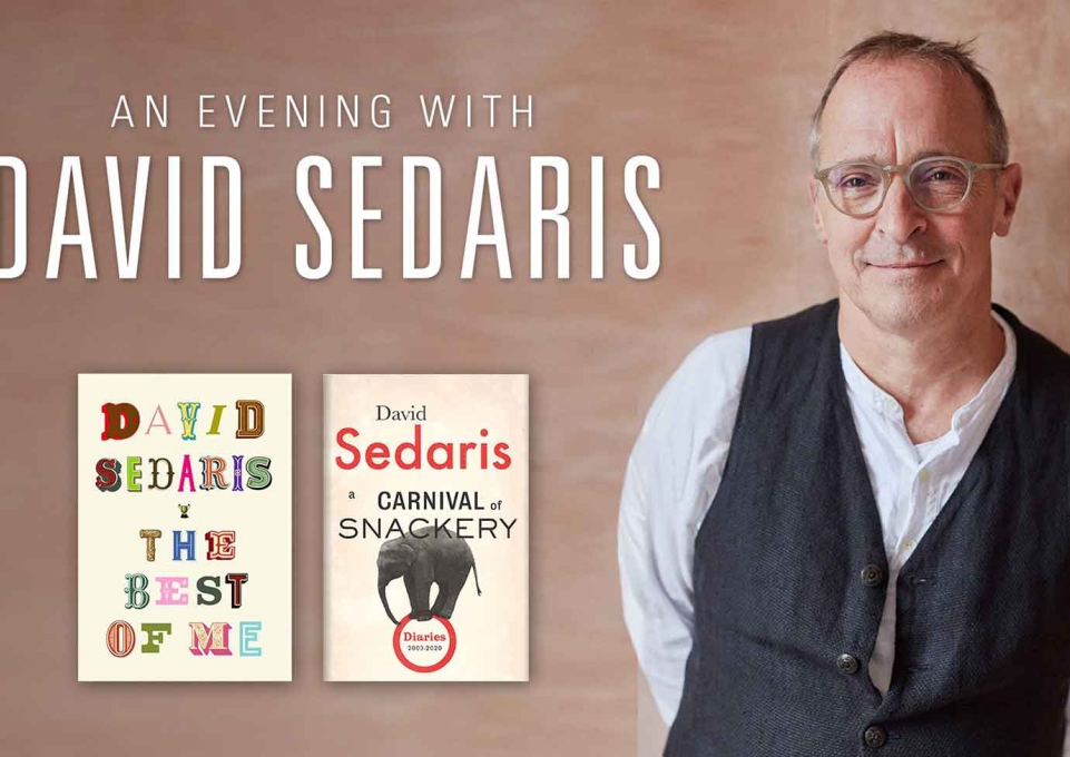Advertisement for An Evening with David Sedaris