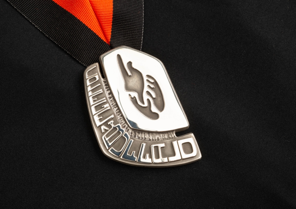 Closeup of the Buffalo State College Council medal