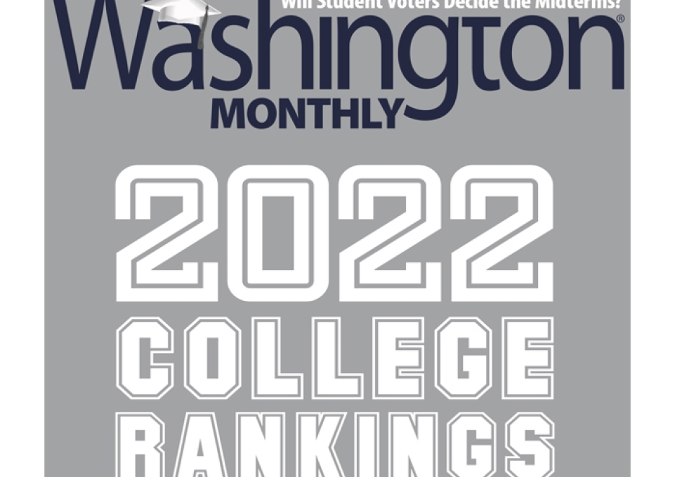 Washington Monthly college rankings 2022 logo