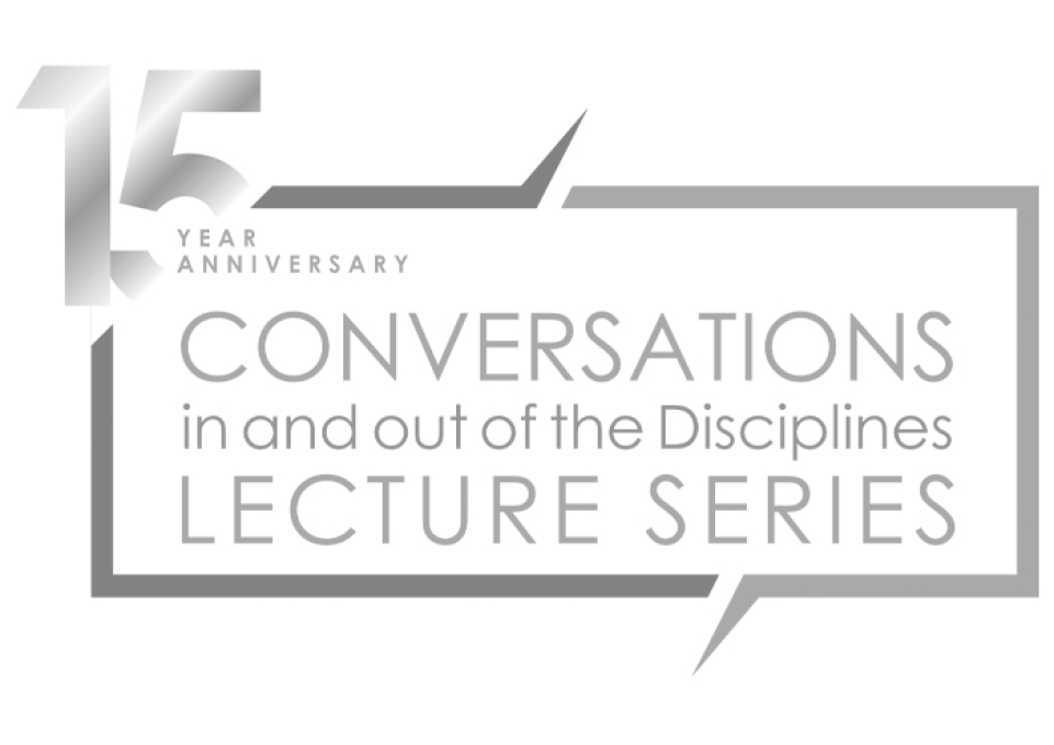 Conversations series logo showing the series title and the words 15 Year Anniversary