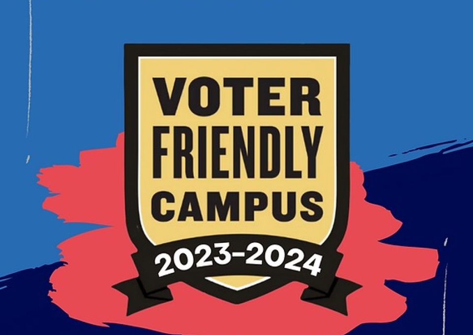 2023-2024 Voter Friendly Campus logo badge