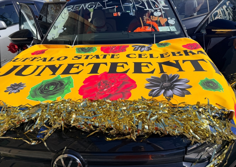 Buffalo State's Juneteenth float