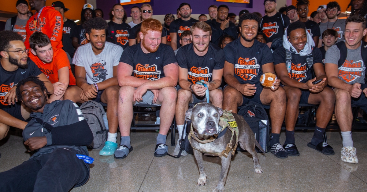 Buffalo State Showers Terminally Ill Dog With Treats, Attention During ...